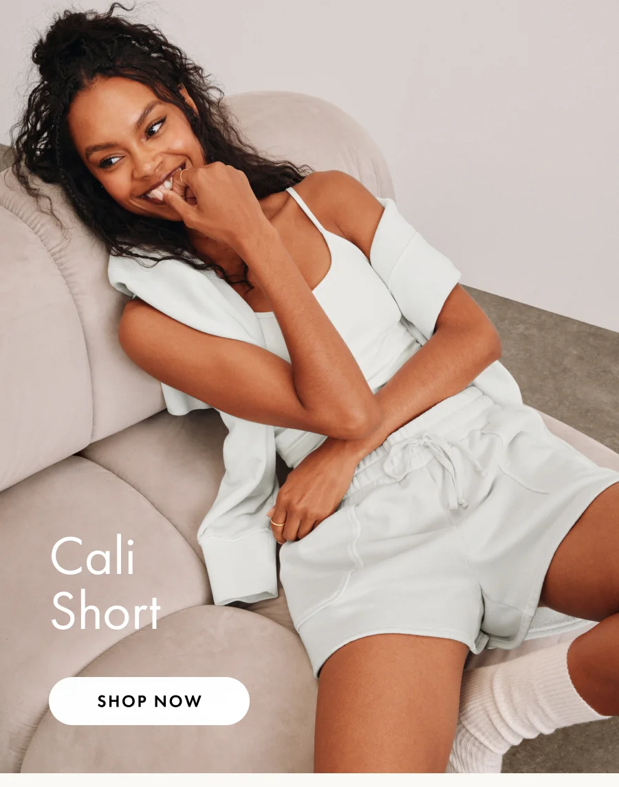 Cali Short in Washed Vintage White