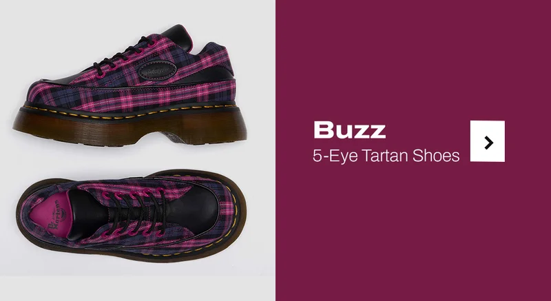 Buzz 5-eye Tartan Shoes
