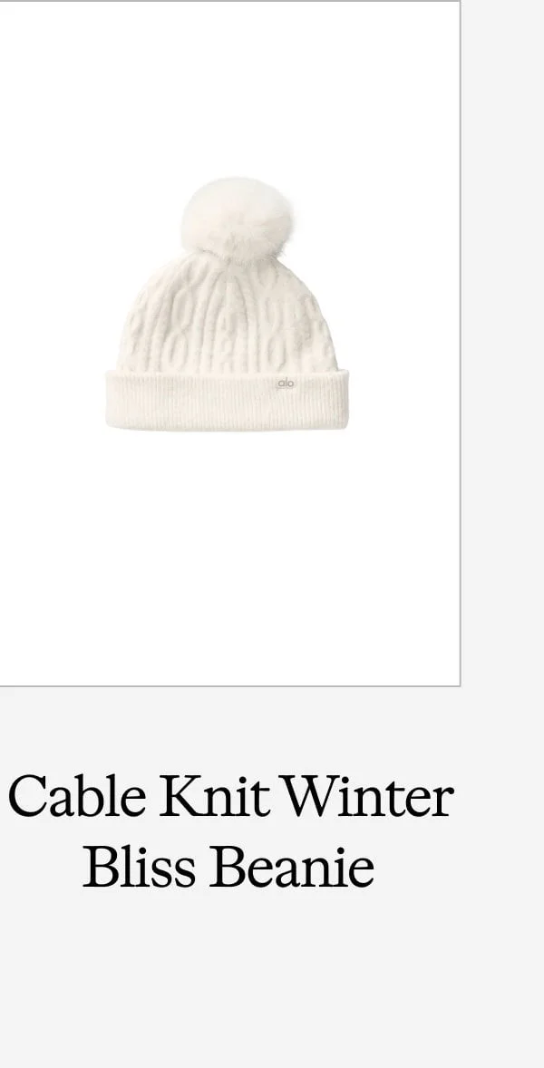 Cable Knit Winter Bliss Beanie