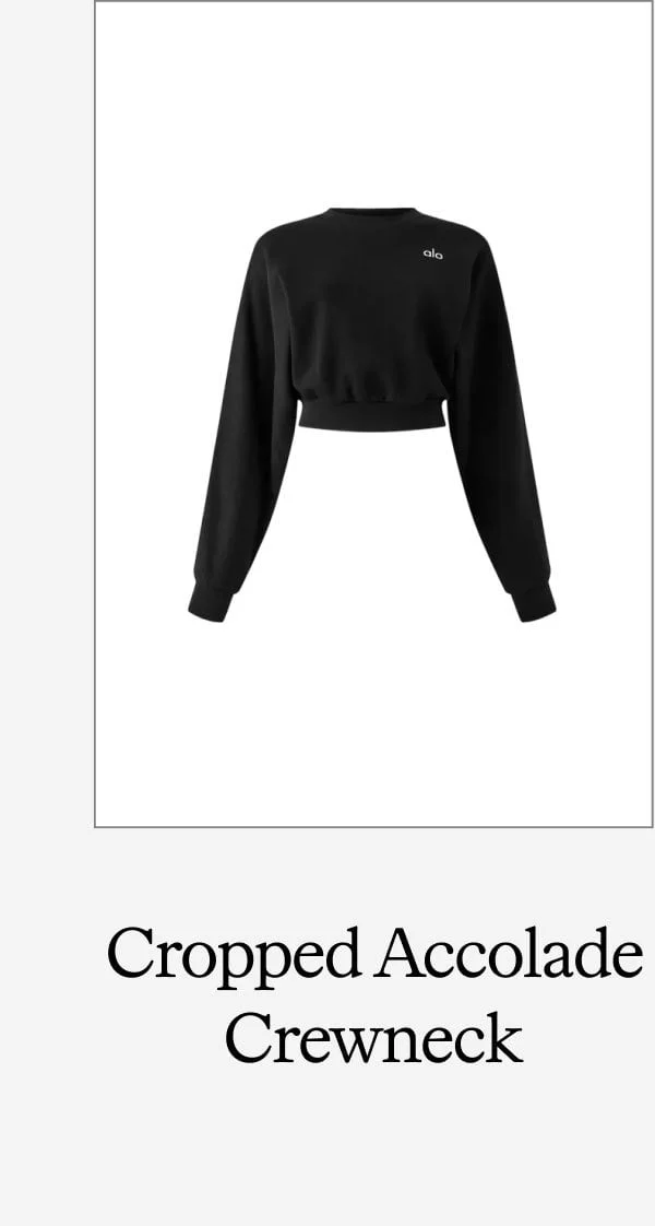Cropped Accolade Crewneck