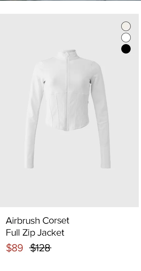 Airbrush Corset Full Zip Jacket