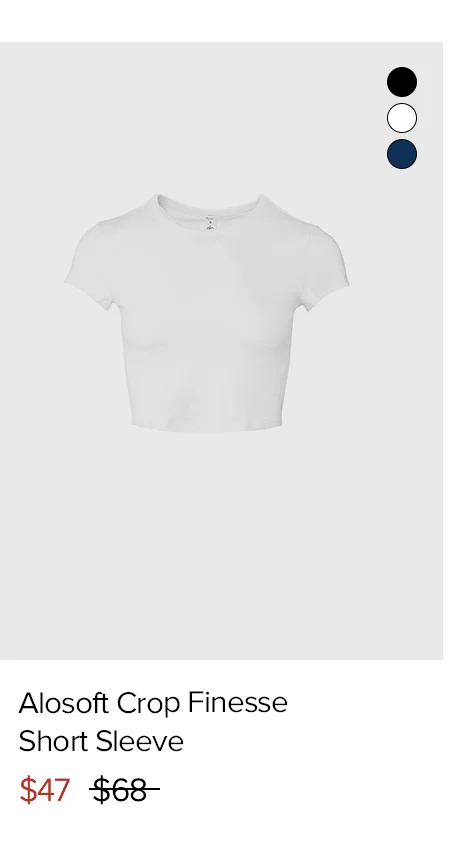 Alosoft Crop Finesse Short