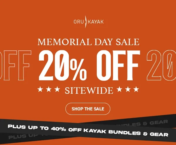 Memorial Day Sale is here! Save 20% OFF everything. Gear up for Summer Adventures