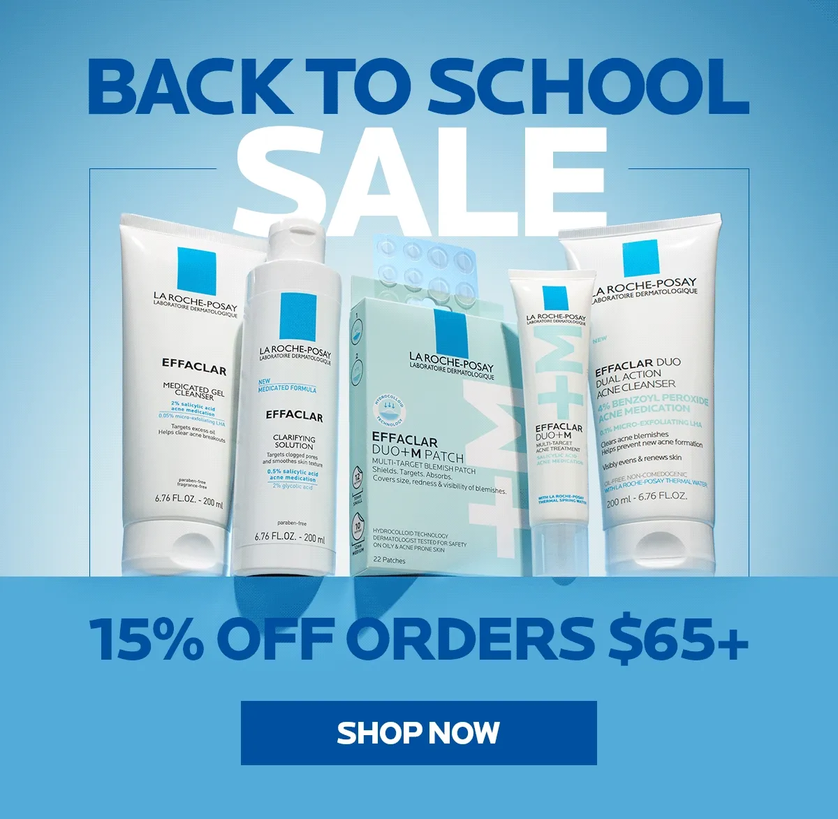 Back to School Sale! Shop 15% off orders $65+