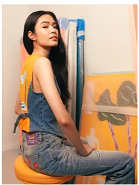 Women's Lee x Ruohan Wang Regular Straight Distressed Jean