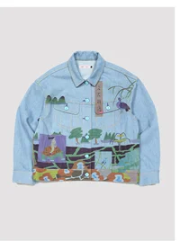 Women's Lee x Ruohan Wang Rose Garden Print Denim Rider Jacket