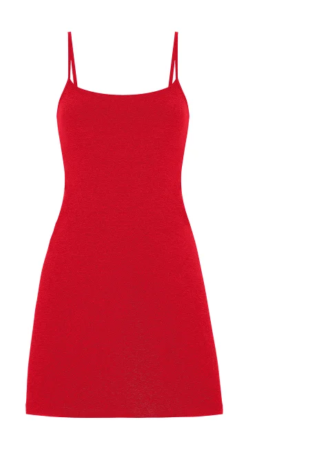Spacedye Essence Dress in Candy Apple Red Heather