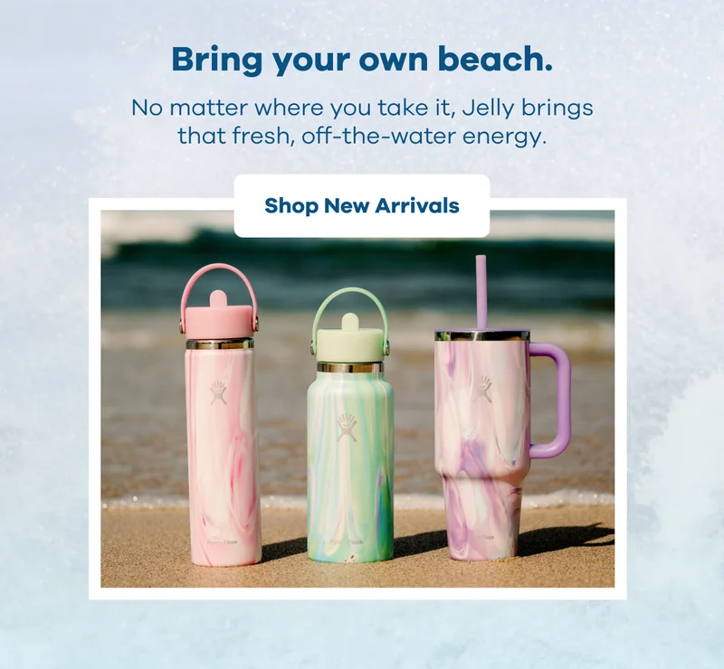 Bring your own beach. No matter where you take it, Jelly brings that fresh, off-the-water energy. | Shop New Arrivals