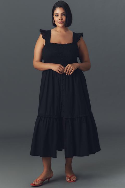 The Peregrine Midi Dress: Square-Neck Edition