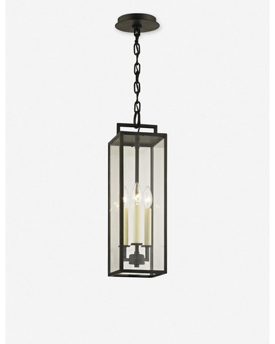 Judy Outdoor Pendant Light - Black / 6"Dia