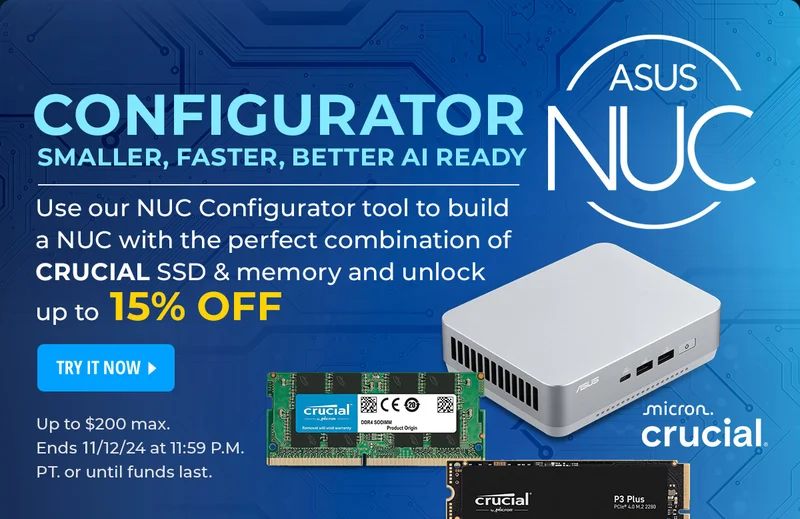 ASUS NUC - Configurator