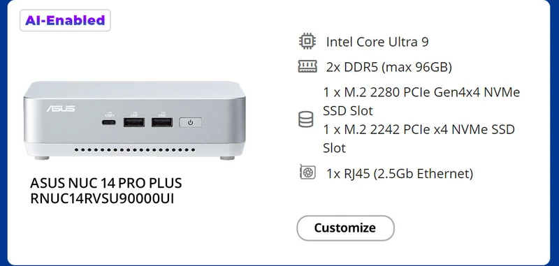 ASUS NUC 14 Pro Plus