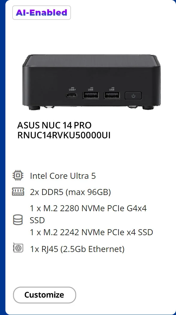 ASUS NUC 14 Pro
