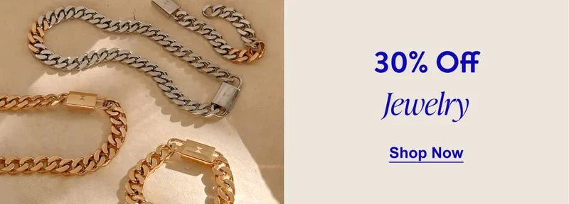30% Off Jewelry