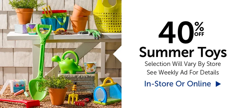40% Off Summer Toys - Select Categories