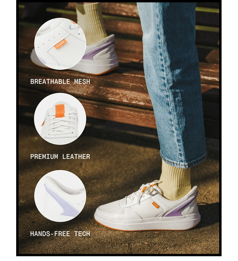 Brisbane. Breathable mesh. Premium leather. Hands-free tech.