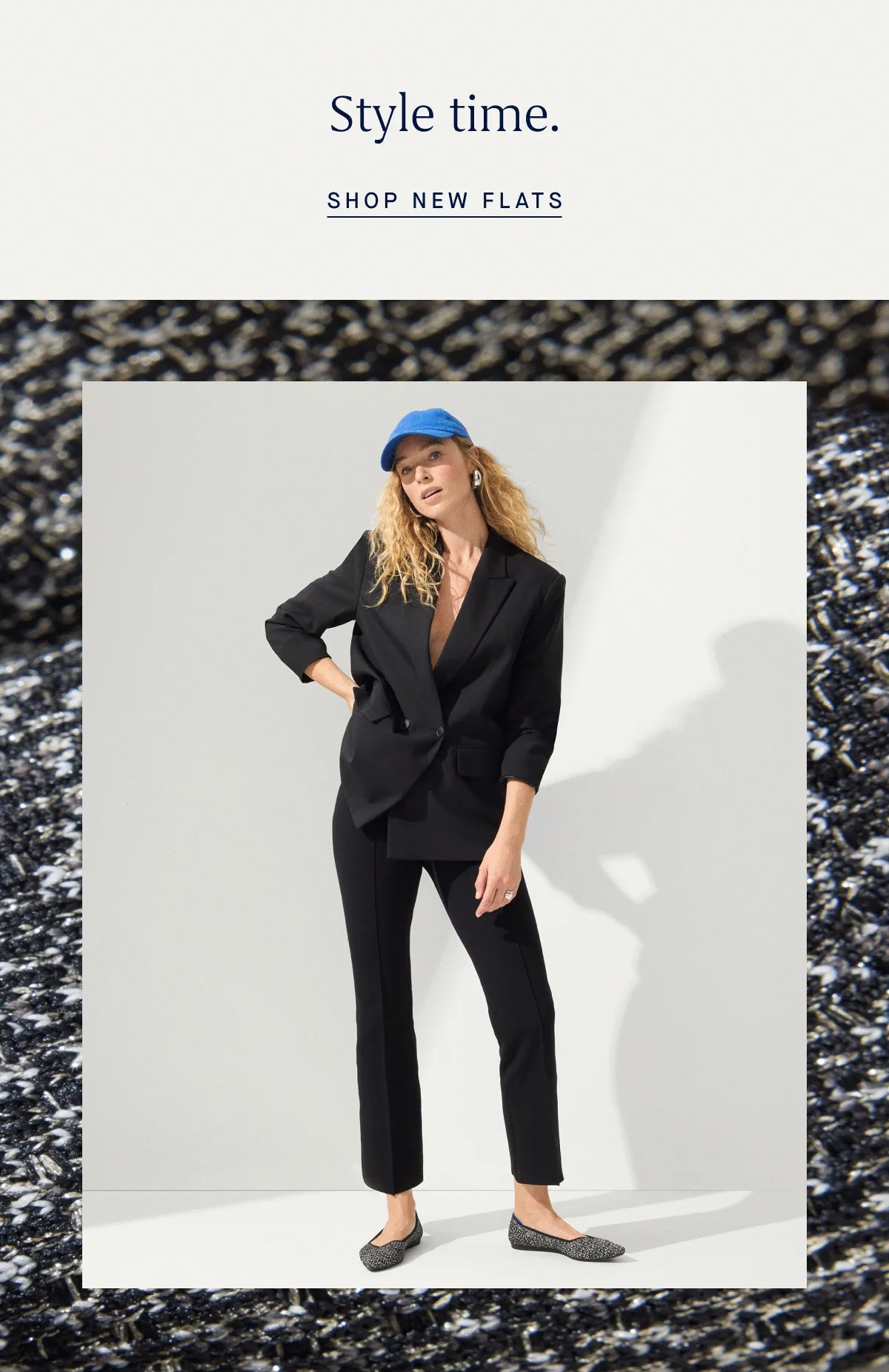 Style time. SHOP NEW FLATS