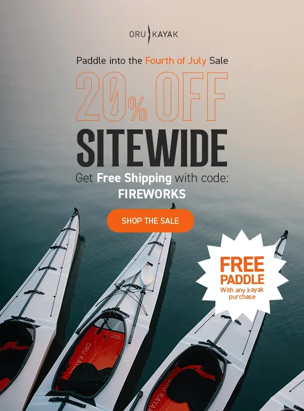 4th of July Sale starts NOW! 20% off Sitewide! Get FREE SHIPPING with code FIREWORKS