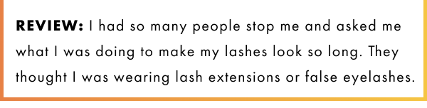 The best mascara that I've ever used.  Did wonders for my lashes.  I recommend!