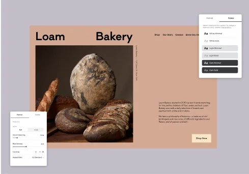 screenshot of alameda clothing website product page