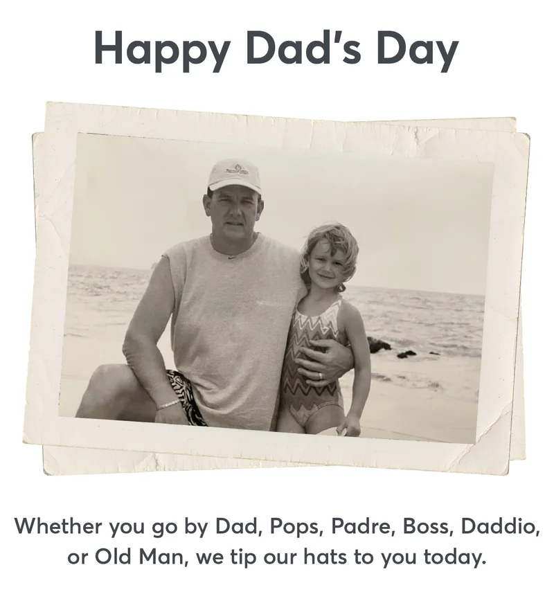 Cheers to the fathers in our life.