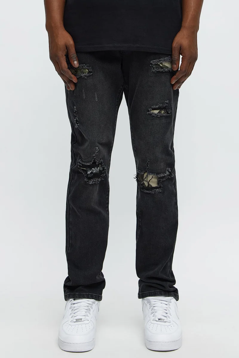 Image of Slim Wood Stealth Jeans - Black Wash