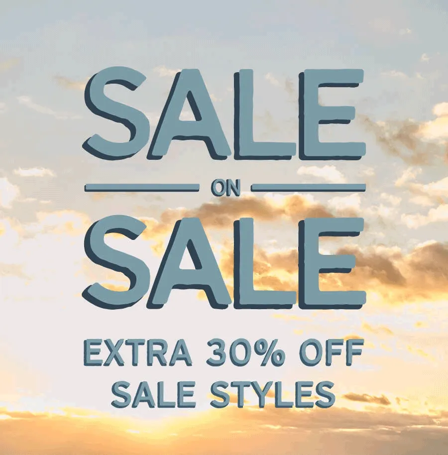 Sale on Sale Extra 30% Off Sale Styles