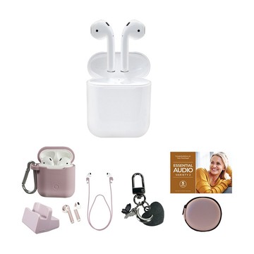 Apple AirPods 2nd Gen w/ Charm Keychain, Voucher & Accessories