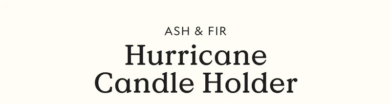 Handblown Glass Hurricane Candle Holder
