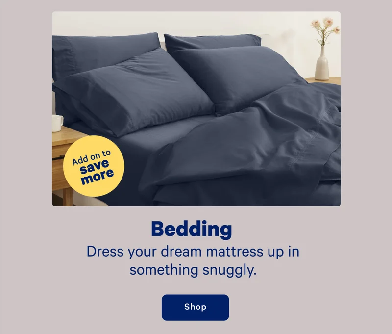 Bedding; Dress your dream mattress up in something snuggly.