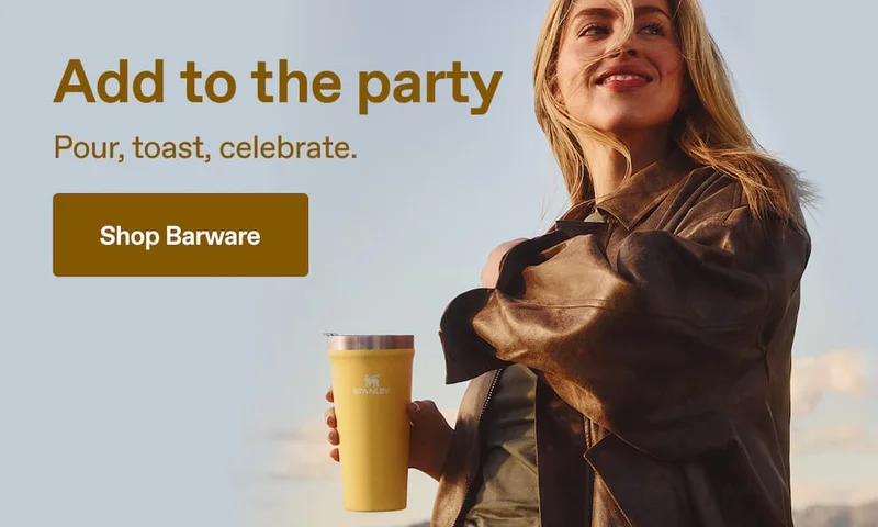 Add to the party. Pour, toast, celebrate. Shop Barware.