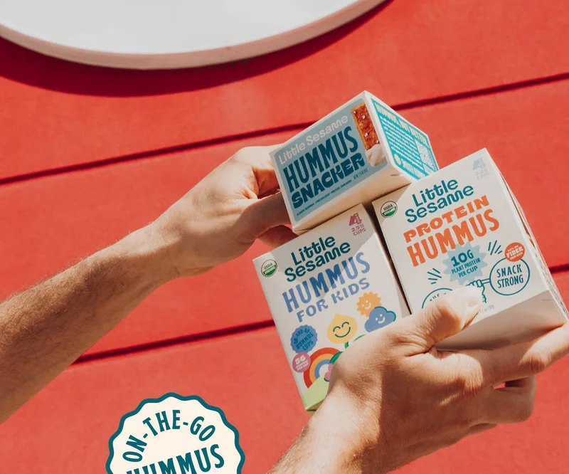 On the go hummus cups