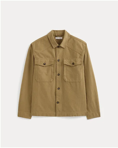 Image | Utility Shirt Jacket | Aged Brass