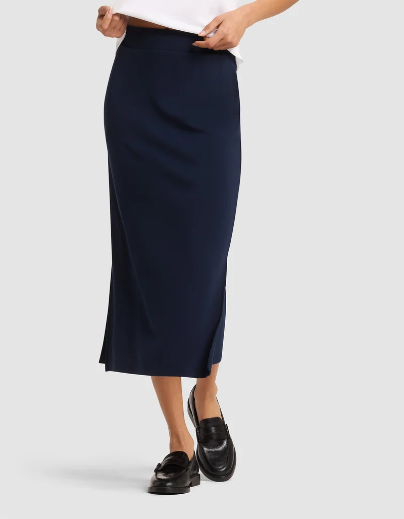 Image of Women's Brushed Bamboo Midi Skirt