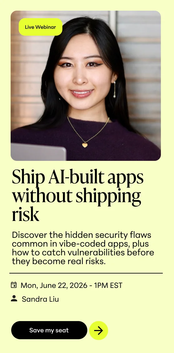 Sandra Liu, speaker for the 'Ship AI-built apps without shipping risk' live webinar.