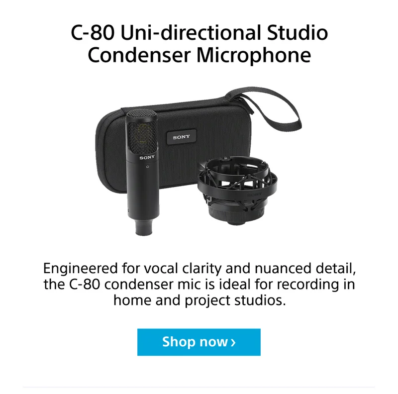 C-80 Uni-directional Studio Condenser Microphone | Shop now