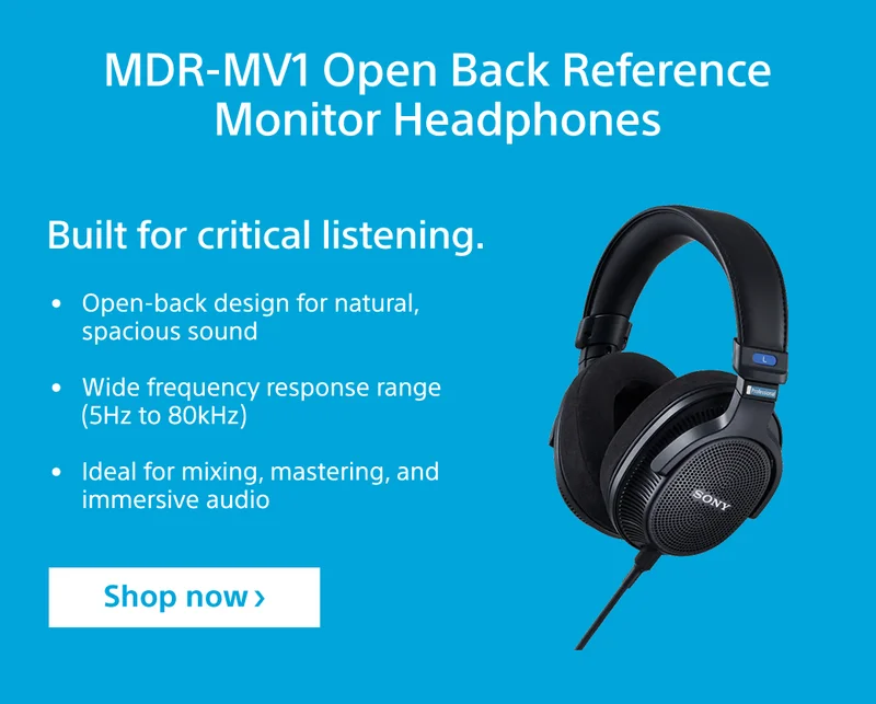 MDR-MV1 Open Back Reference Monitor Headphones | Shop now