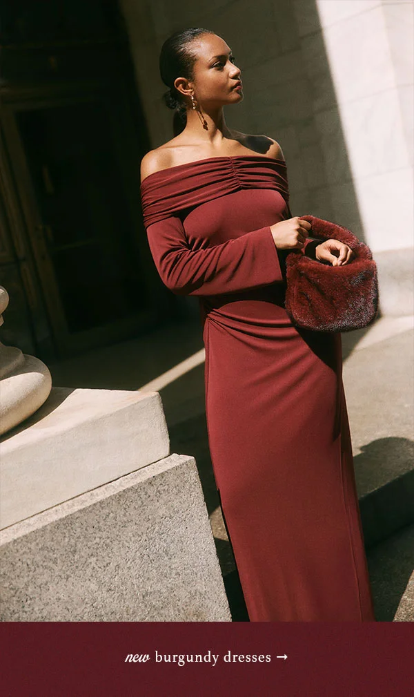 New burgundy dresses