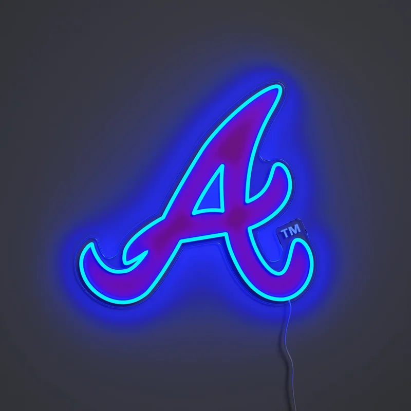 Image of Atlanta Braves Logo, LED neon sign