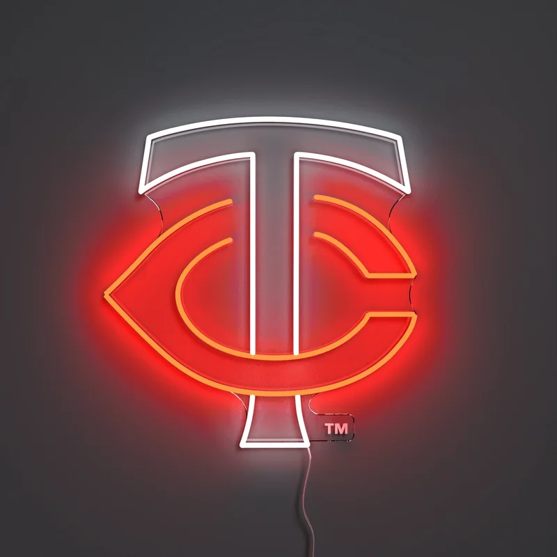 Image of Minnesota Twins Logo, LED neon sign