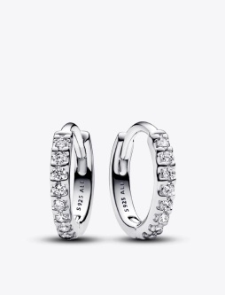 Sparkling Huggie Hoop earrings