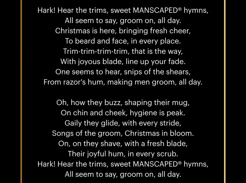 A MANSCAPED® Christmas parody