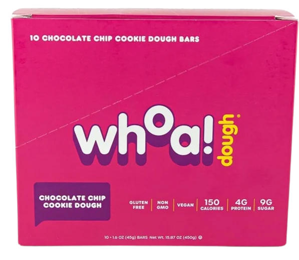 Image of whoa! dough Chocolate Chip Cookie Dough Bar (10 CT)