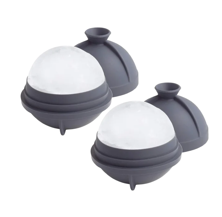 Image of Porter Cocktail Ice Mold Sphere Charcoal (2 CT)