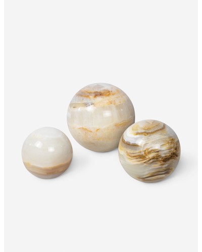 Jade Sphere Objects (Set of 3) by Regina Andrew - Jade