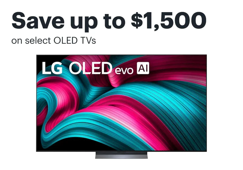 Save up to $1,500 on select OLED TVs.