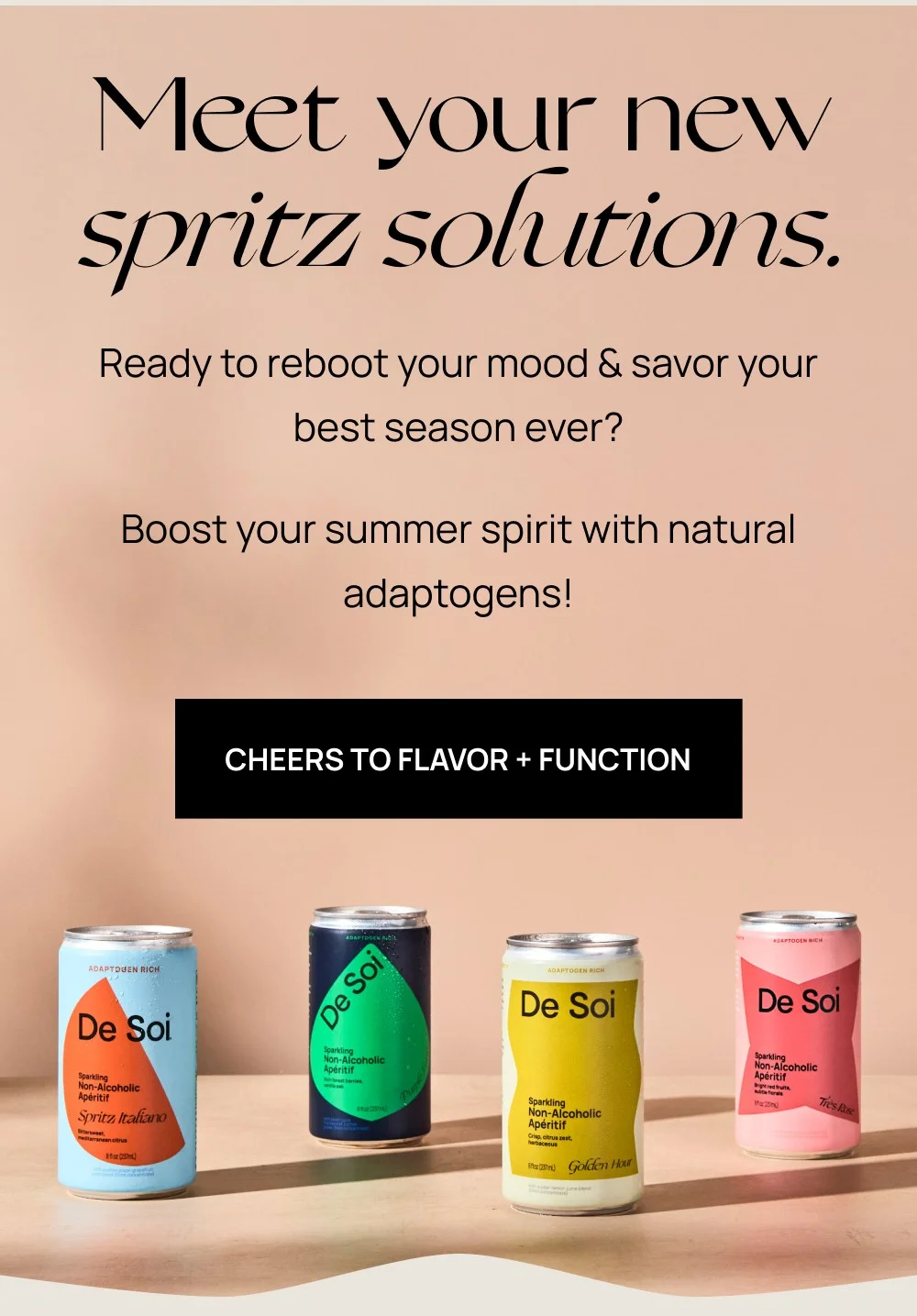Meet your new spritz solutions.