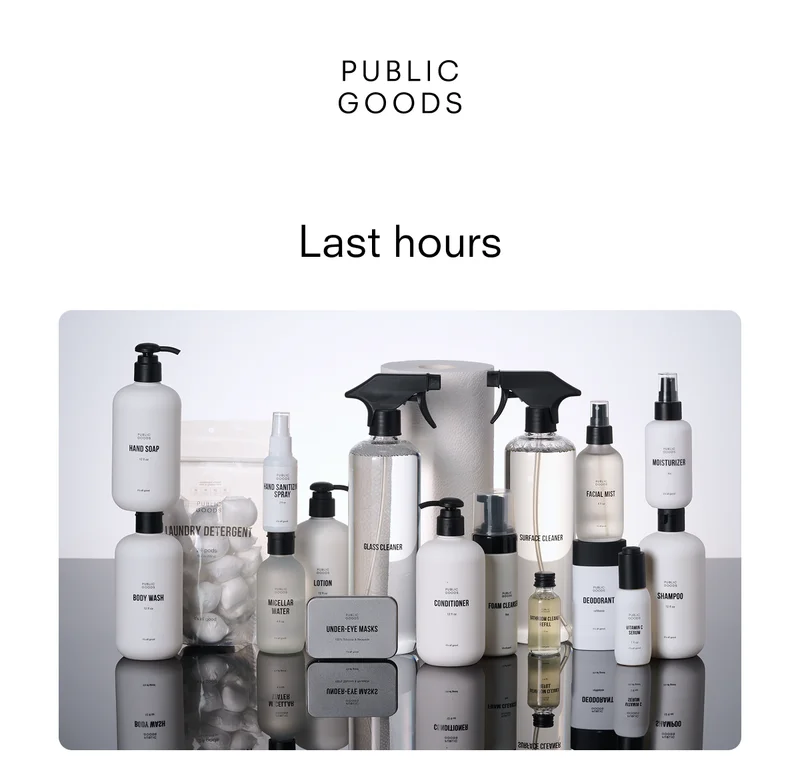 One more day of better choices. 20% off sitewide.