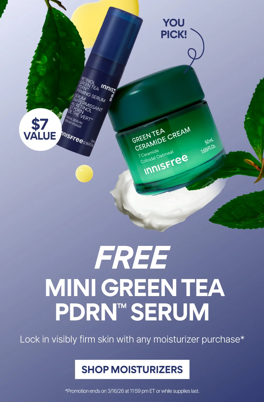 FREE PDRN SERUM MINI WITH MOISTURIZER PURCHASE
