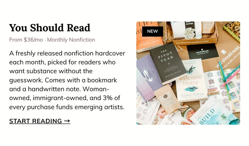 You Should Read – Monthly Nonfiction Book Drop